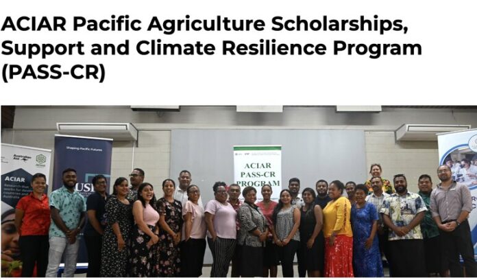 ACIAR Pacific Agriculture Scholarships, Support and Climate Resilience Program